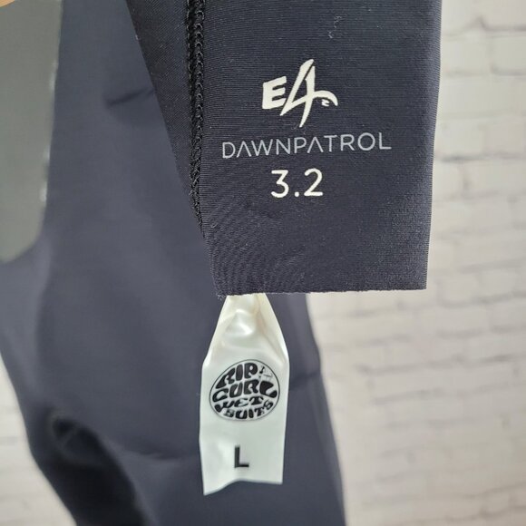 Rip Curl Black Dawn Patrol E4 3.2mm Flash Lining Long Sleeve Wet Suit Large L - Picture 3 of 12